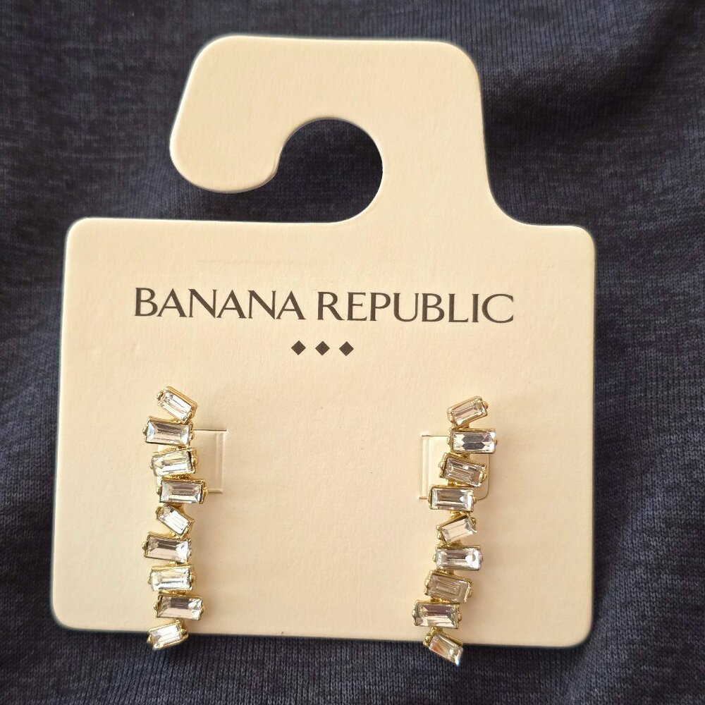 Banana Republic Rhinestone Earrings | Formal & Date Night Ready